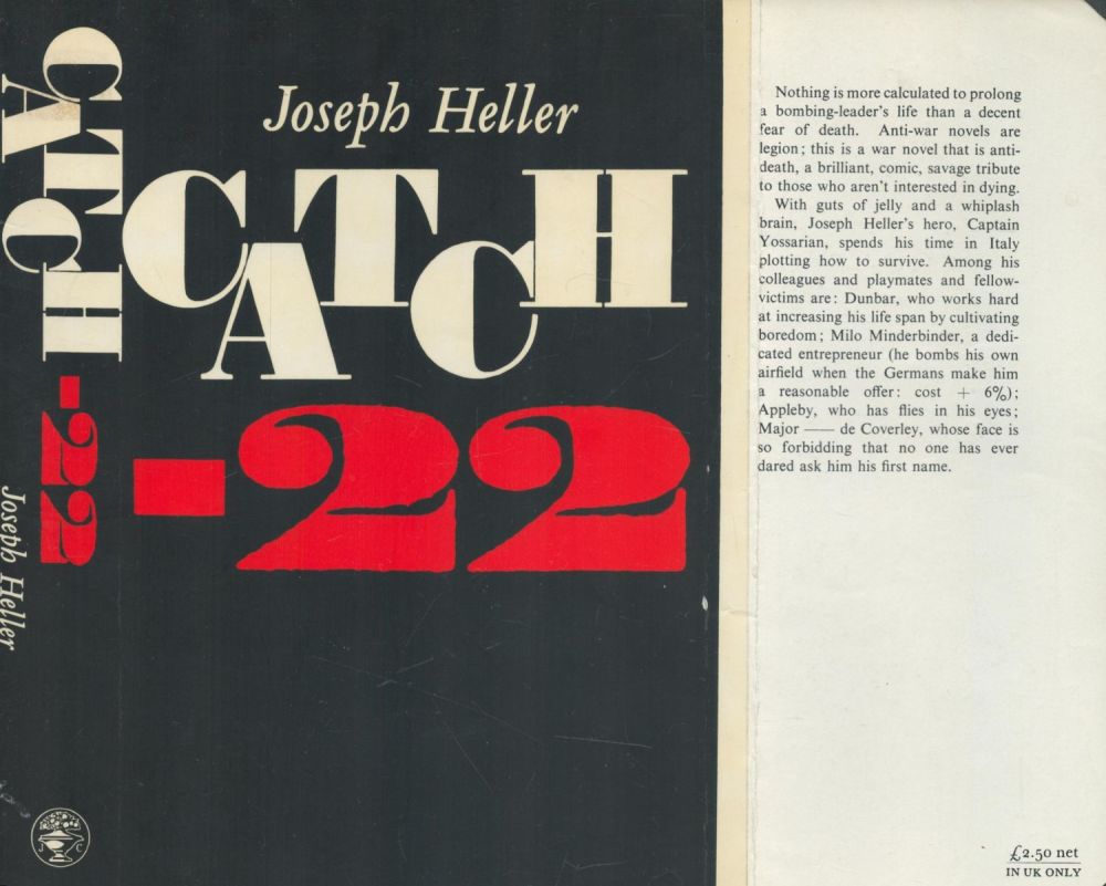 Lot 425: Joseph Heller Catch 22 Publisher Jonathan Cape. Jacket...