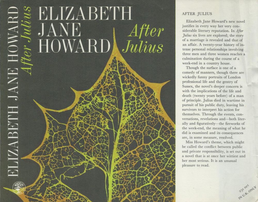Lot 433: Elizabeth Jane Howard After Julius Publisher Jonathan Cape....