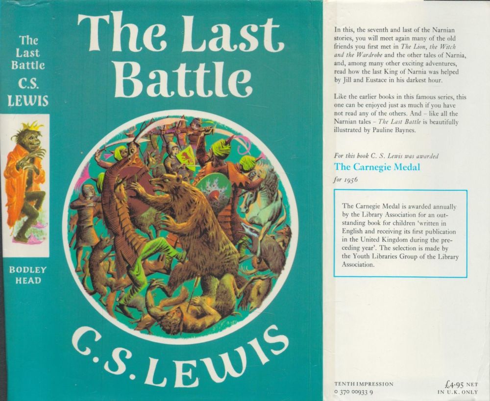 Lot 452: C. S. Lewis The Last Battle Publisher Bodley...
