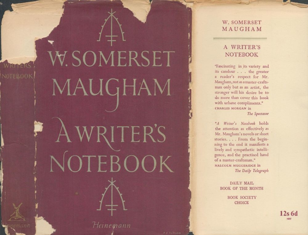 Lot 465: W. Somerset Maugham A Writer's Notebook Publisher Heinemann....