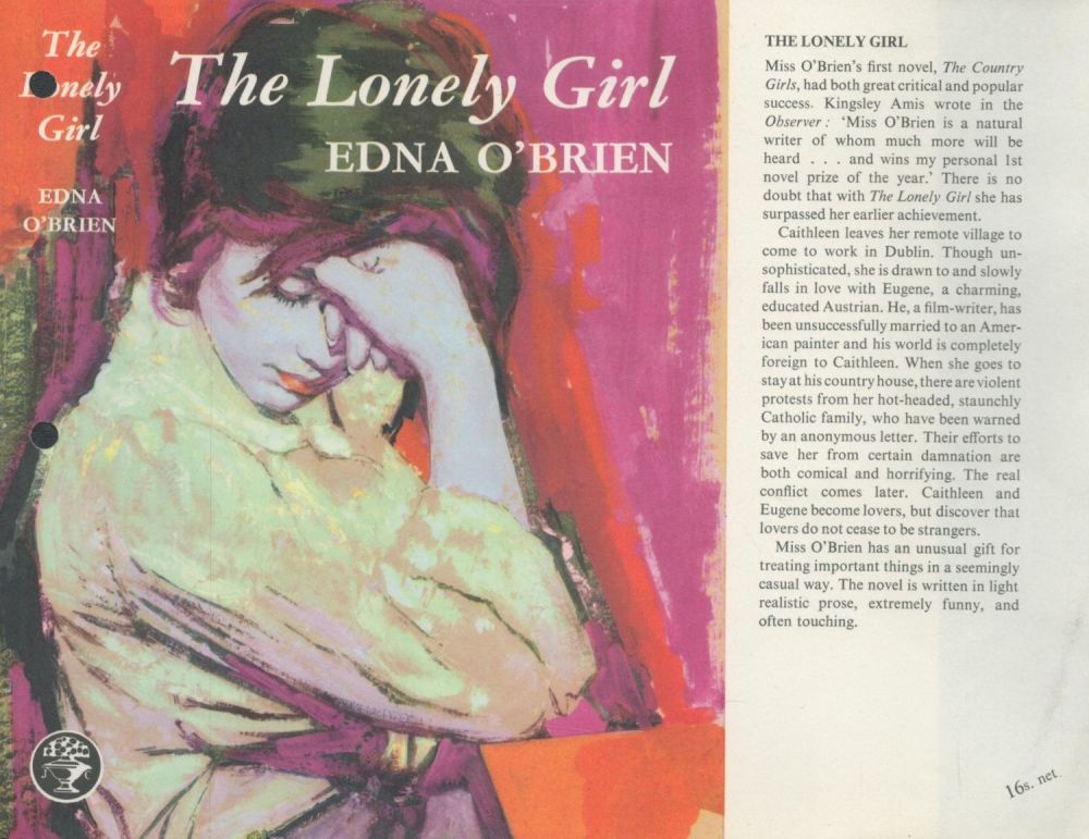 Lot 477: Edna O'Brien The Lonely Girl Publisher Jonathan Cape....