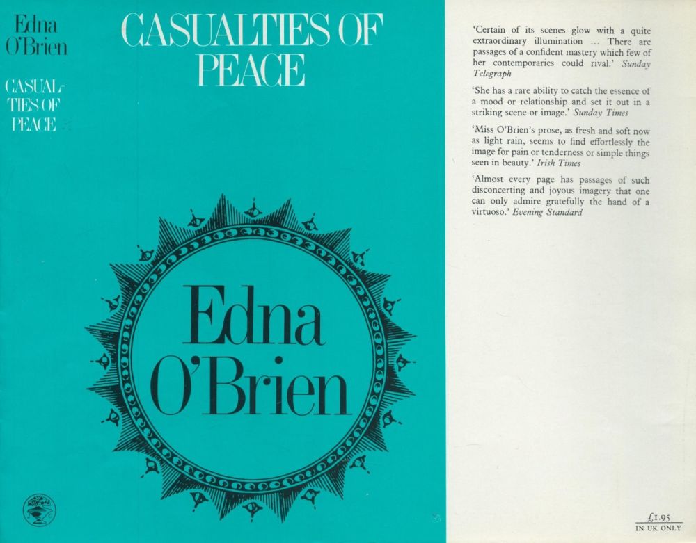 Lot 481: Edna O'Brien Casualties of Peace Publisher Jonathan Cape....