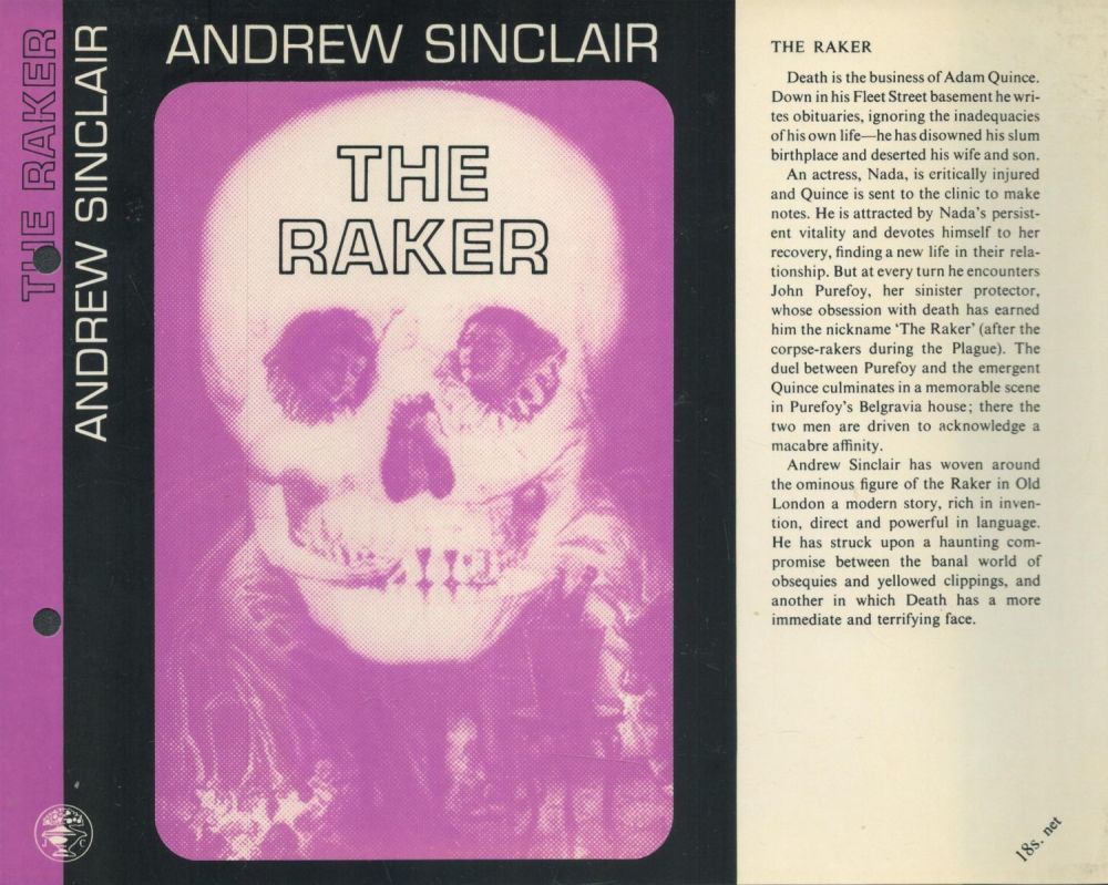 Lot 497: Andrew Sinclair The Raker Publisher Jonathan Cape. Jacket...