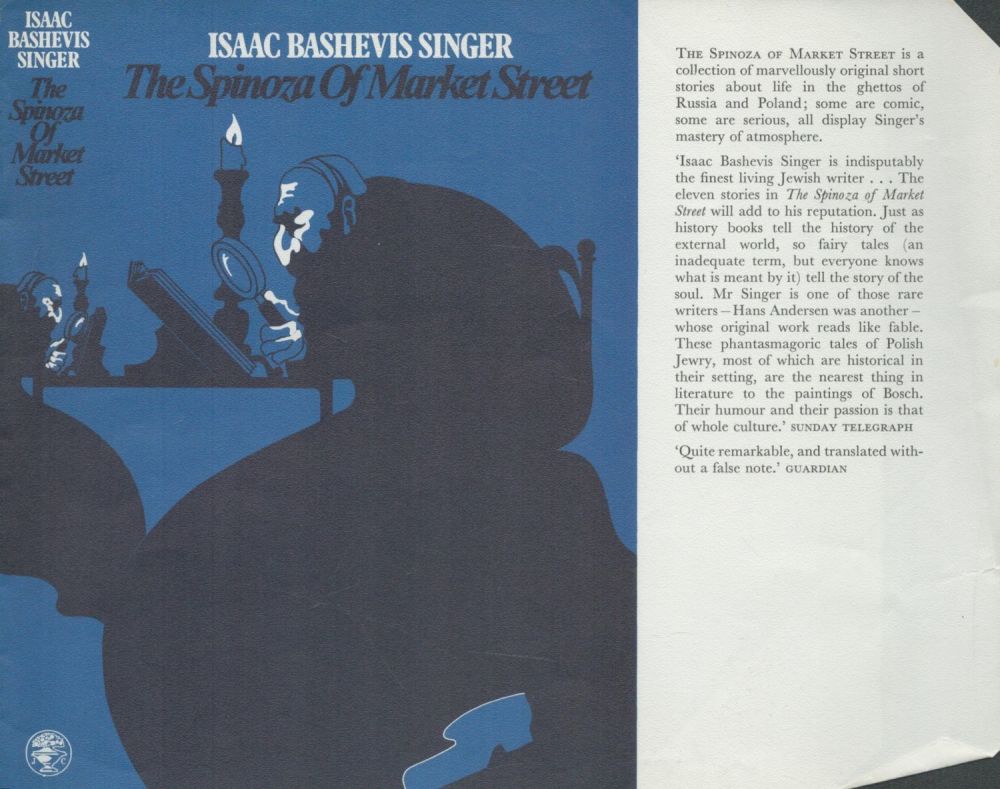Lot 501: Isaac Bashevis Singer The Spinoza of Market Street...