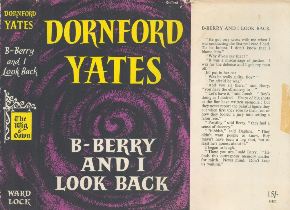 Lot 532: Dornford Yates B Berry and I Look Back...