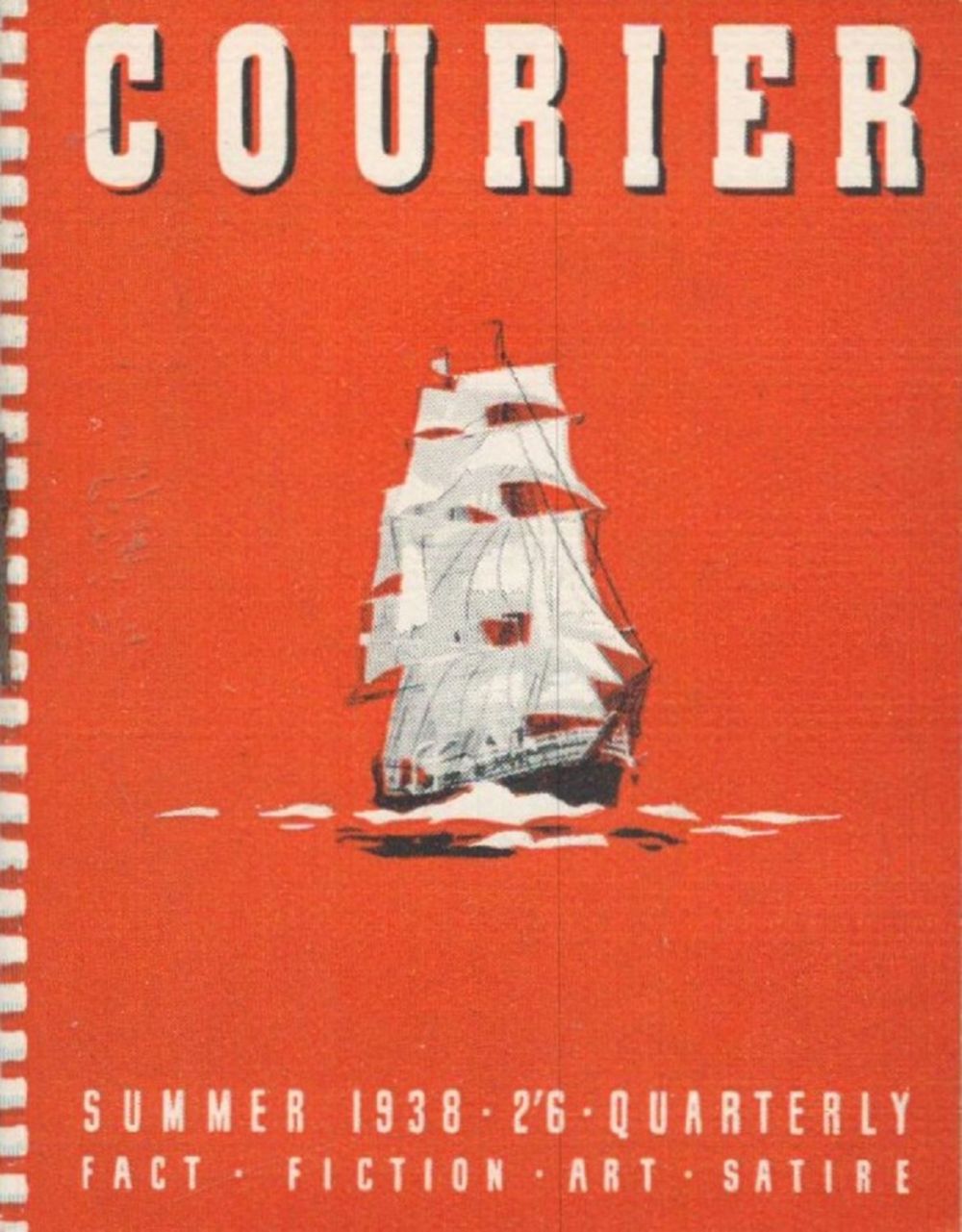Lot 560: Courier. Summer 1938. 2/6 Quarterly. 2" x 2¾"....