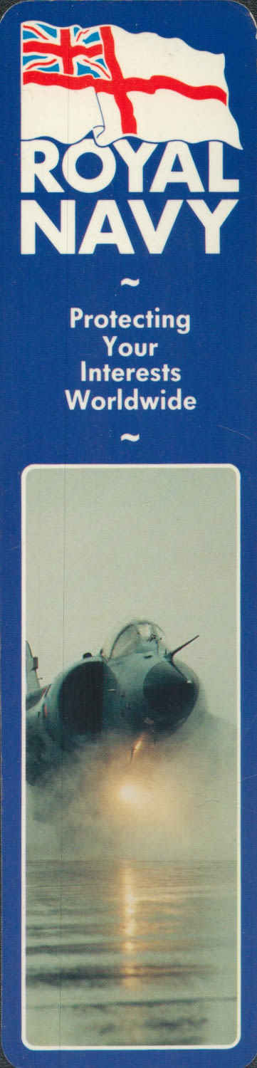 Lot 572: One bookmark. The Royal Navy. Plastic bookmark, showing...
