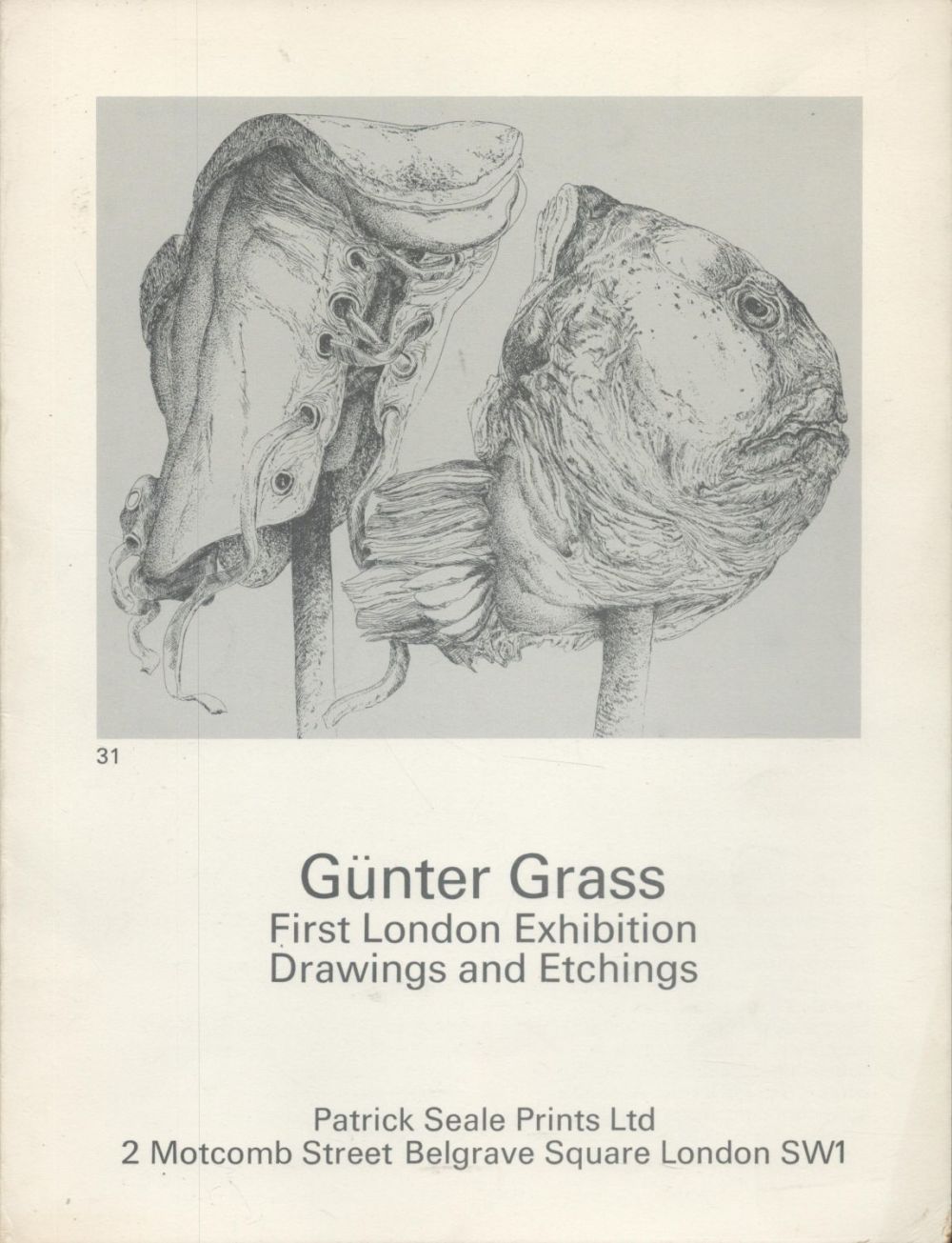 Lot 608: G?nter Grass. First London Exhibition of drawings and...