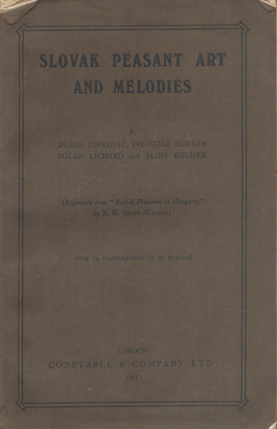 Lot 638: Slovak Peasant Art and Melodies. By Dusan Jurkovic,...