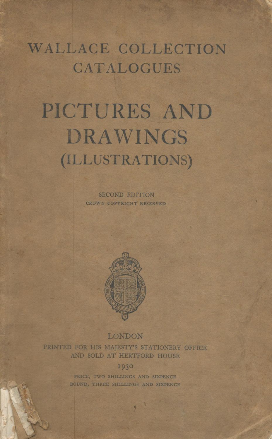 Lot 650: Wallace Collection Catalogue. Pictures and Drawings (illustrations). 2nd...