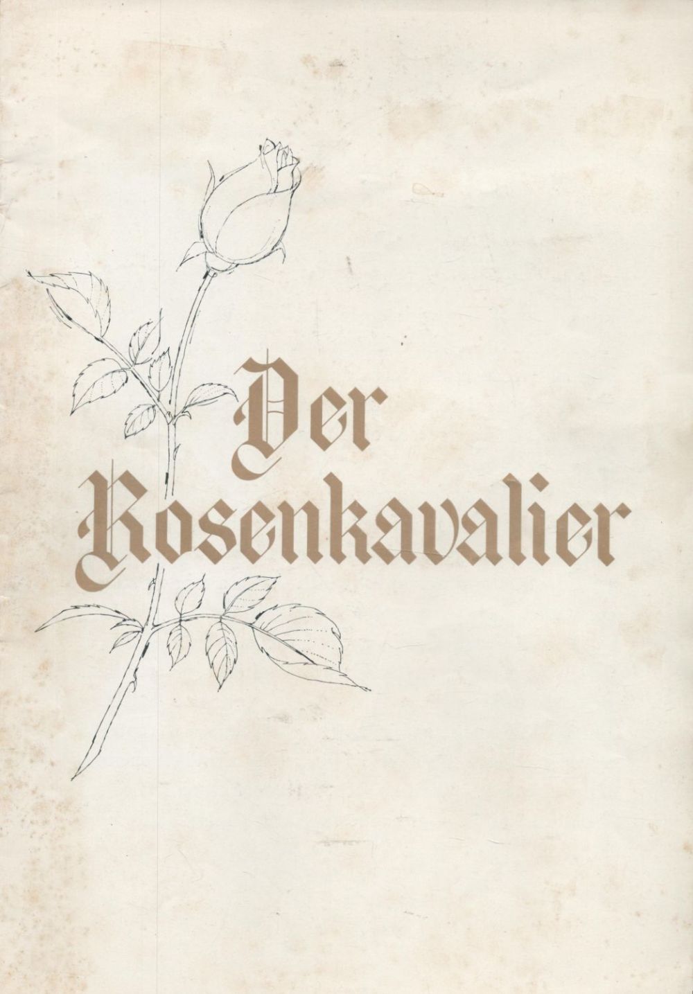 Lot 684: Film Programme for Rank Organisation Der Rosenkavalier. A...