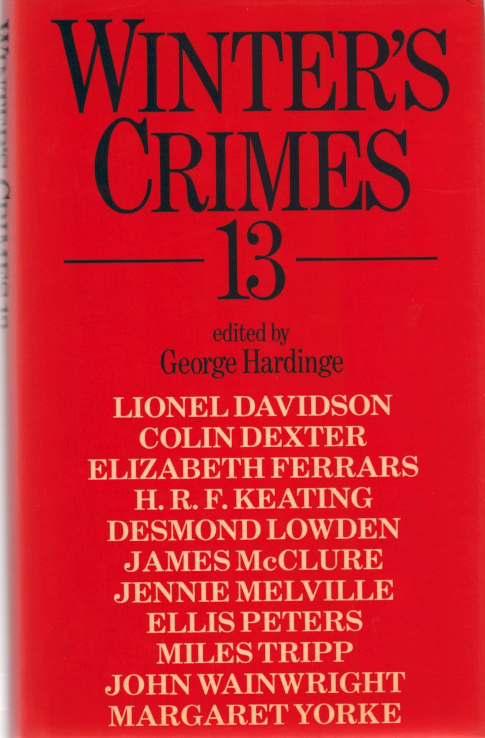 Lot 797: Writer's Crimes 13. D/W 1st Edition 1981. From...