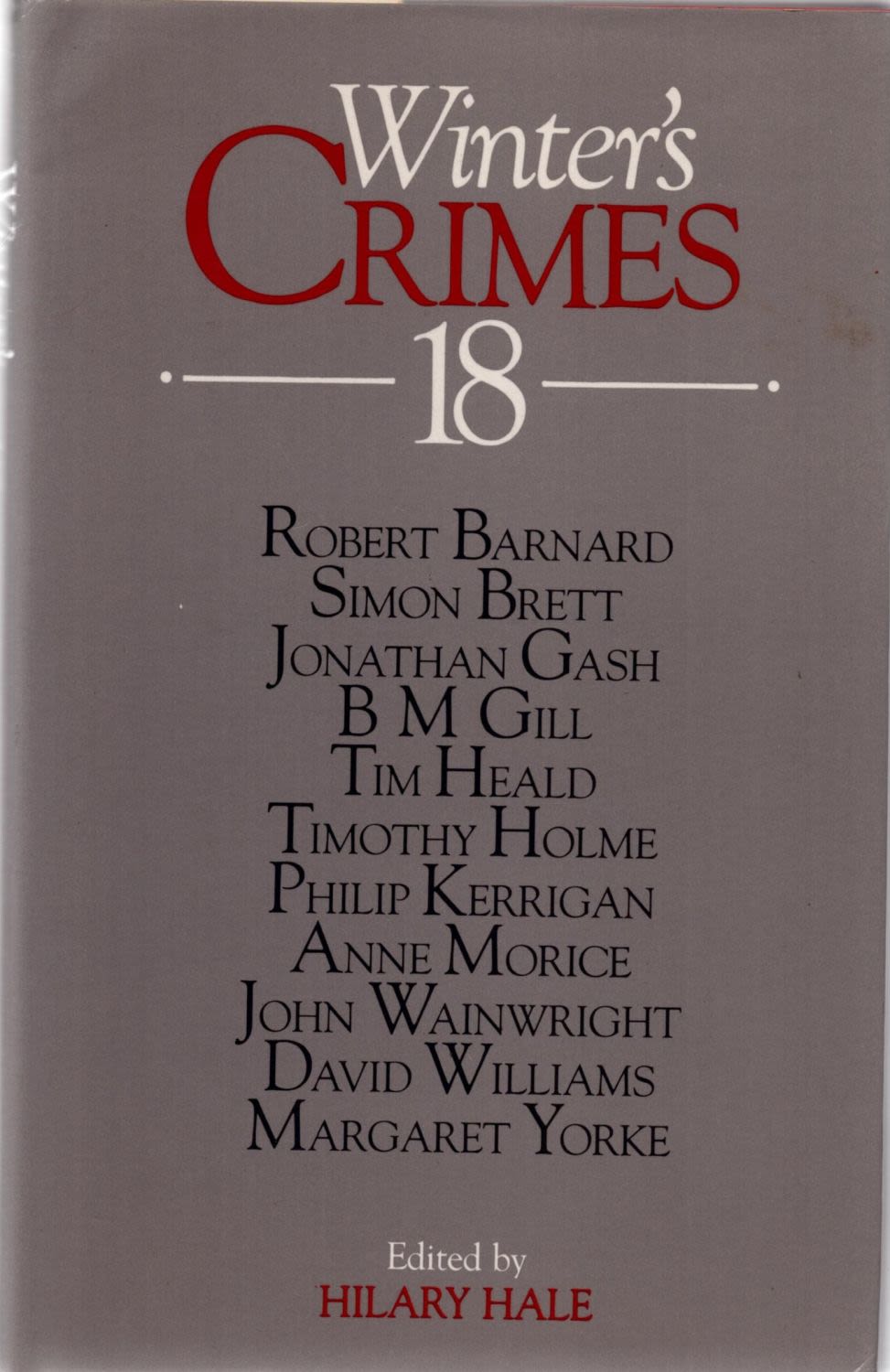 Lot 802: Writer's Crimes 18. D/W 1st Edition 1986. From...