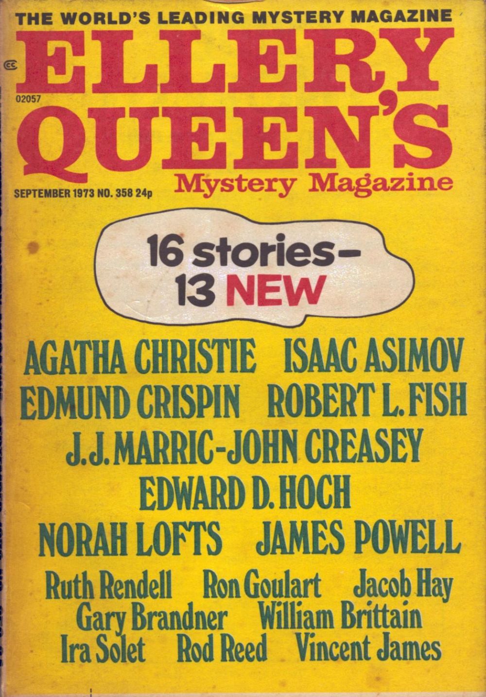 Lot 879: (Agatha Christie) Contained in Ellery Queen's Mystery Magazines...