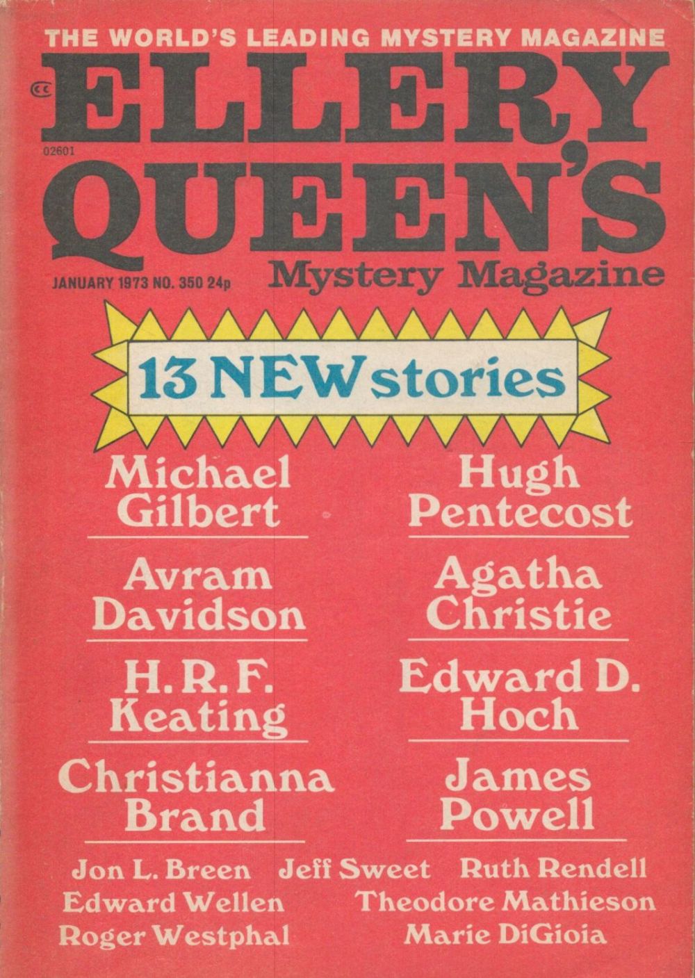 Lot 898: Village Murder January 1973. From single vendors book...