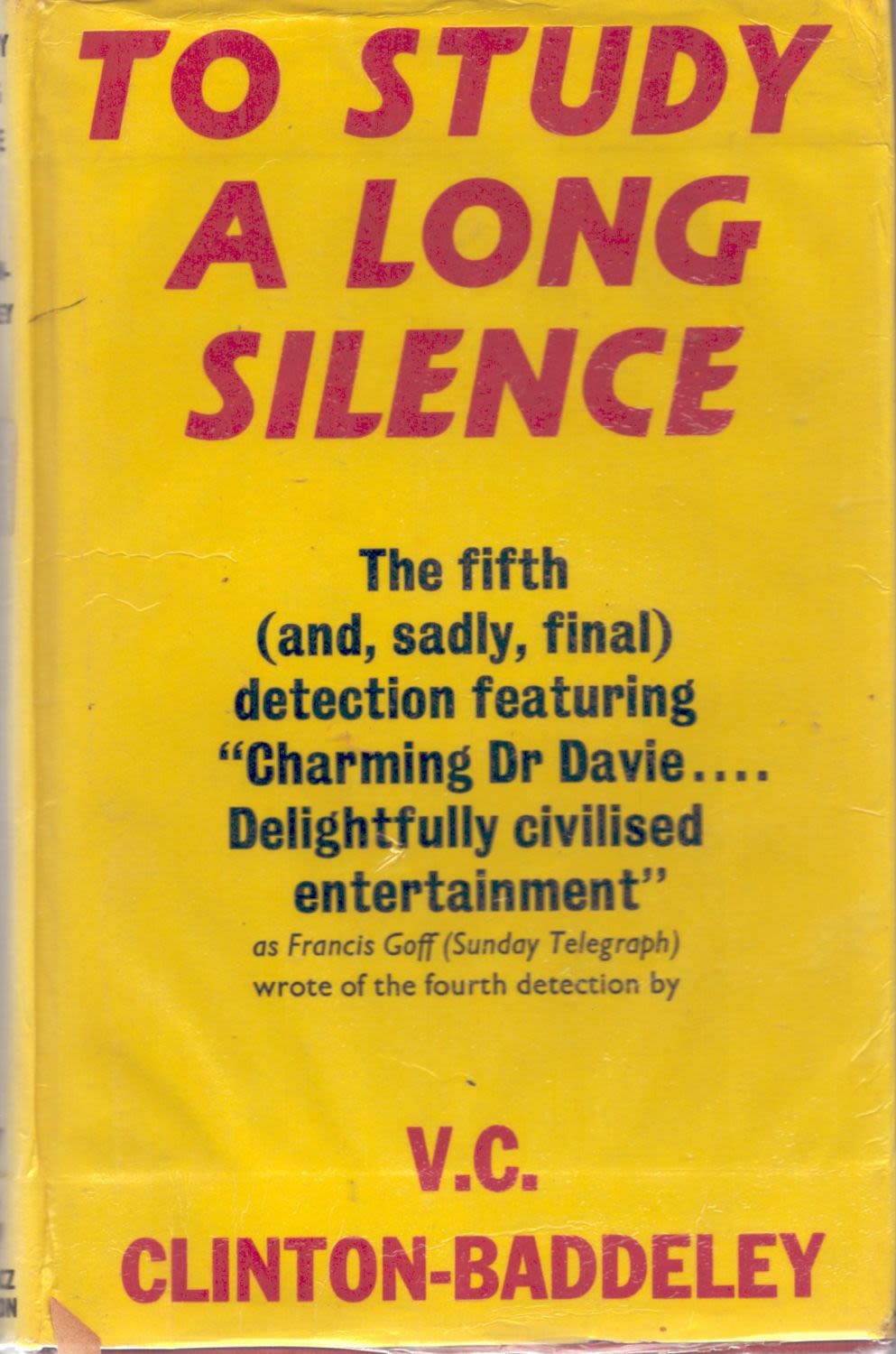 Lot 913: V. C. Clinton Baddeley To Study A Long...