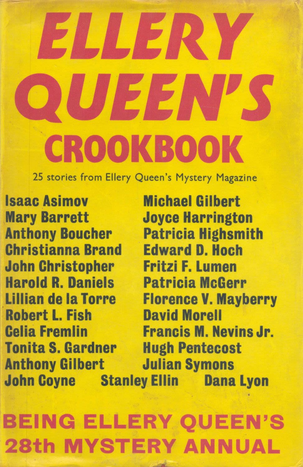 Lot 949: Ellery Queen Ellery Queen's Crook Book Fine D/W...
