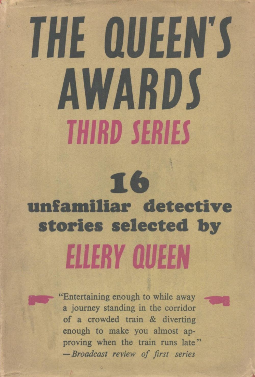 Lot 954: Ellery Queen The Queen's Awards, 3rd Series D/W...