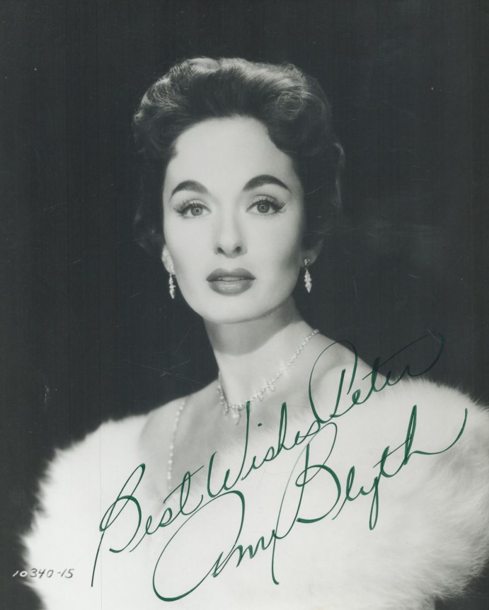 Lot 227: Ann Blyth signed 10x8 inch black and white...