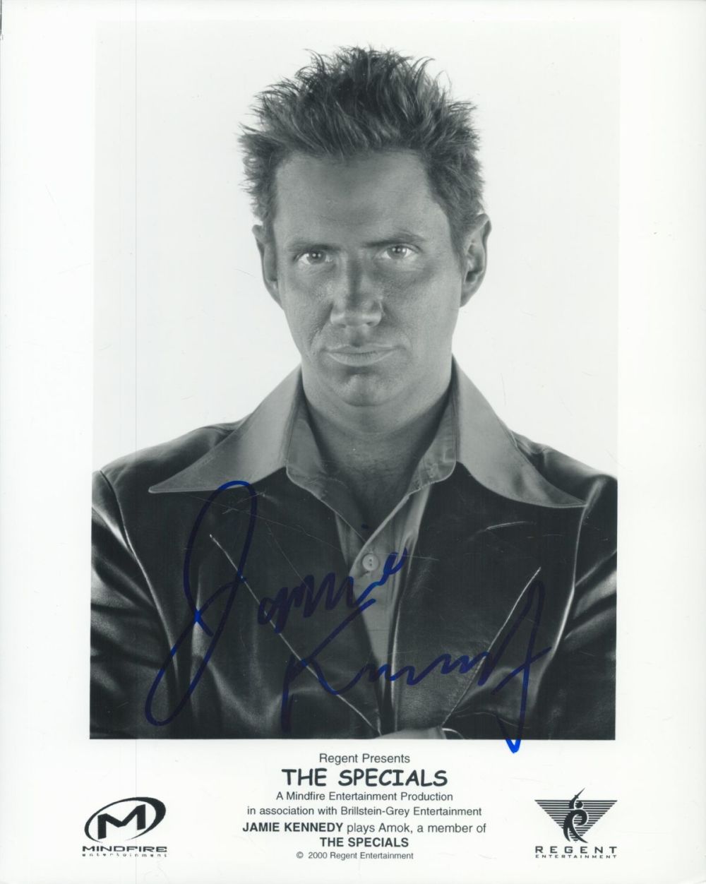 Lot 230: Jammie Kennedy signed 10x8 inch black and white...