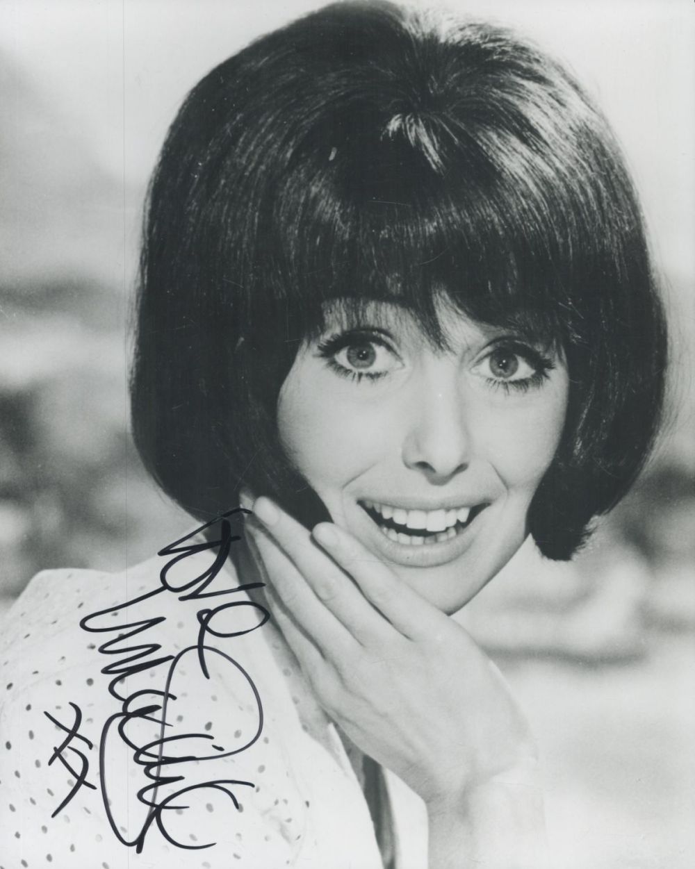 Lot 372: Una Stubbs signed 10x8 inch black and white...
