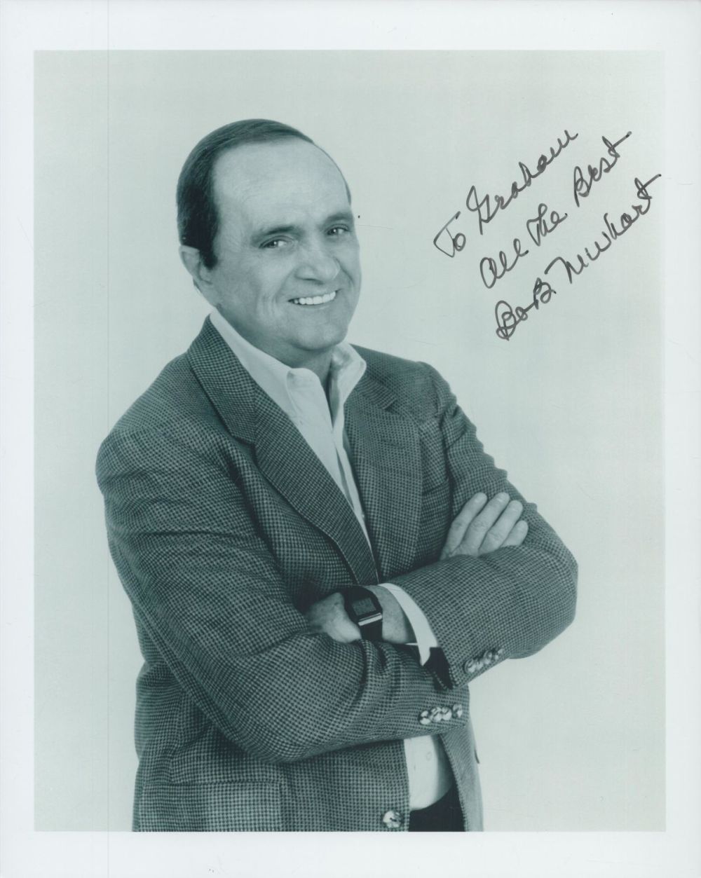 Lot 381: Bob Newhart signed 10x8 inch black and white...