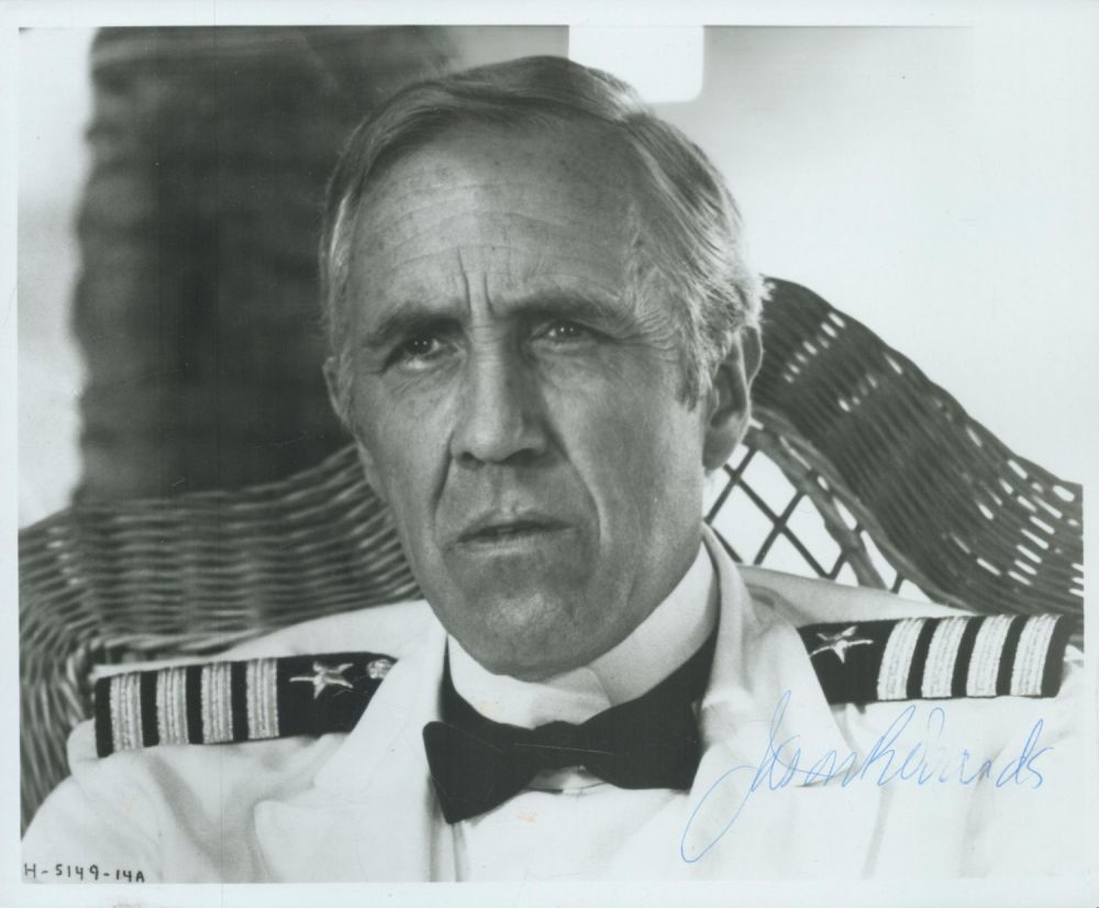 Lot 386: Jason Robards signed 10x8 inch black and white...