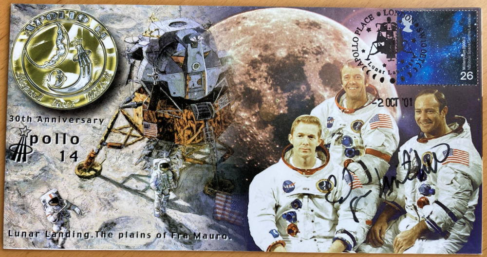 Lot 62: Apollo 14 moonwalker Dr Edgar Mitchell signed Space...