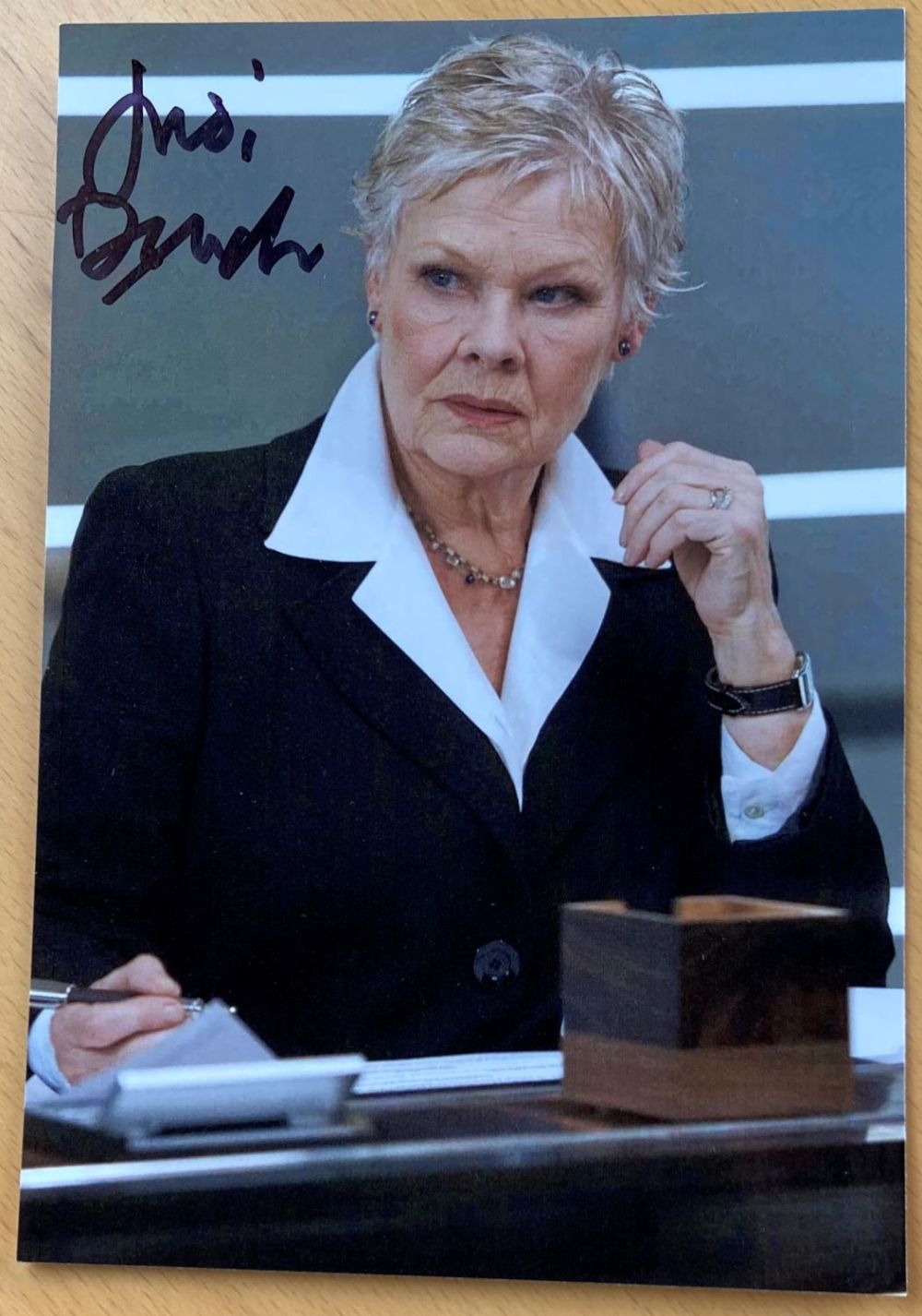 Lot 75: Judi Dench as M James Bond signed 6...