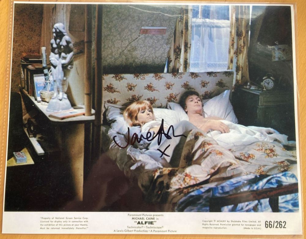 Lot 80: Alfie Jane Asher signed 10 x 8 inch...