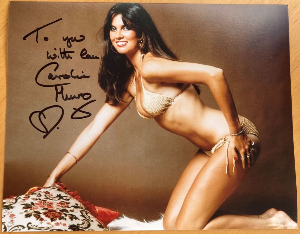 Lot 91: Caroline Munro James Bond signed 10 x 8...
