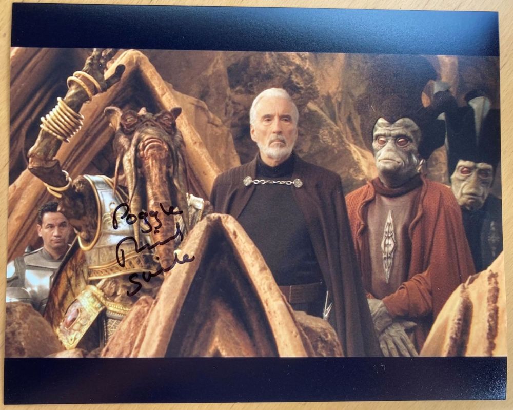 Lot 97: Star Wars Richard Stride as Poggle signed 10...