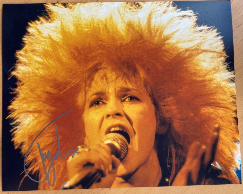 Lot 98: Punk Queen Toyah signed stunning big hair colour...