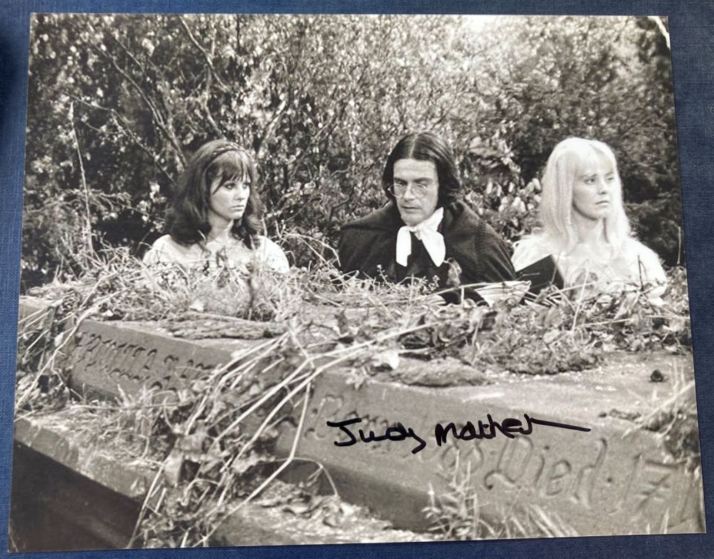Lot 111: Judy Matheson signed 10 x 8 inch b/w...