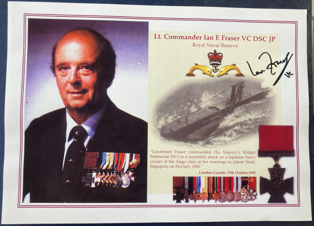 Lot 120: WW2 Victoria Cross winner Lt Cdre Ian Fraser...