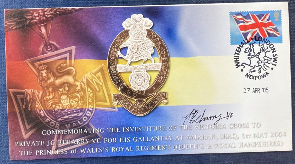 Lot 122: Victoria Cross winner Johnson Beharry VC signed 2005...