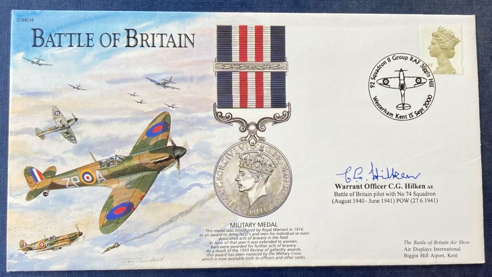 Lot 134: WW2 Battle of Britain W/O C G Hilken...