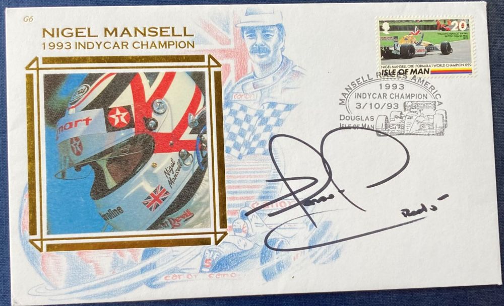 Lot 136: Motor Racing Nigel Mansell signed 1993 Benham Indy...
