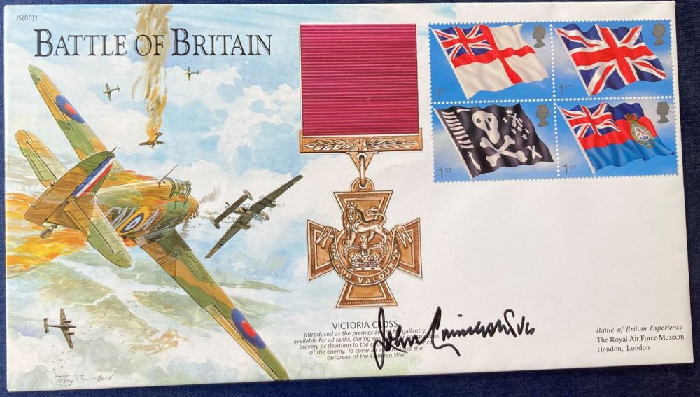 Lot 137: WW2 Victoria Cross winner John Cruickshank VC signed...