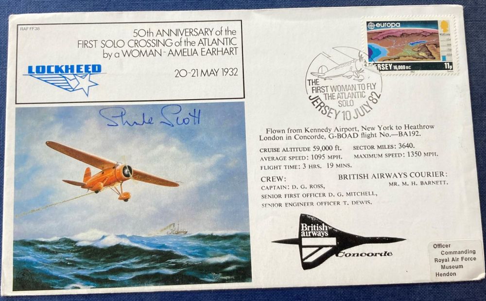 Lot 148: Aviation Pioneer Sheila Scott signed 50th ann Amelia...