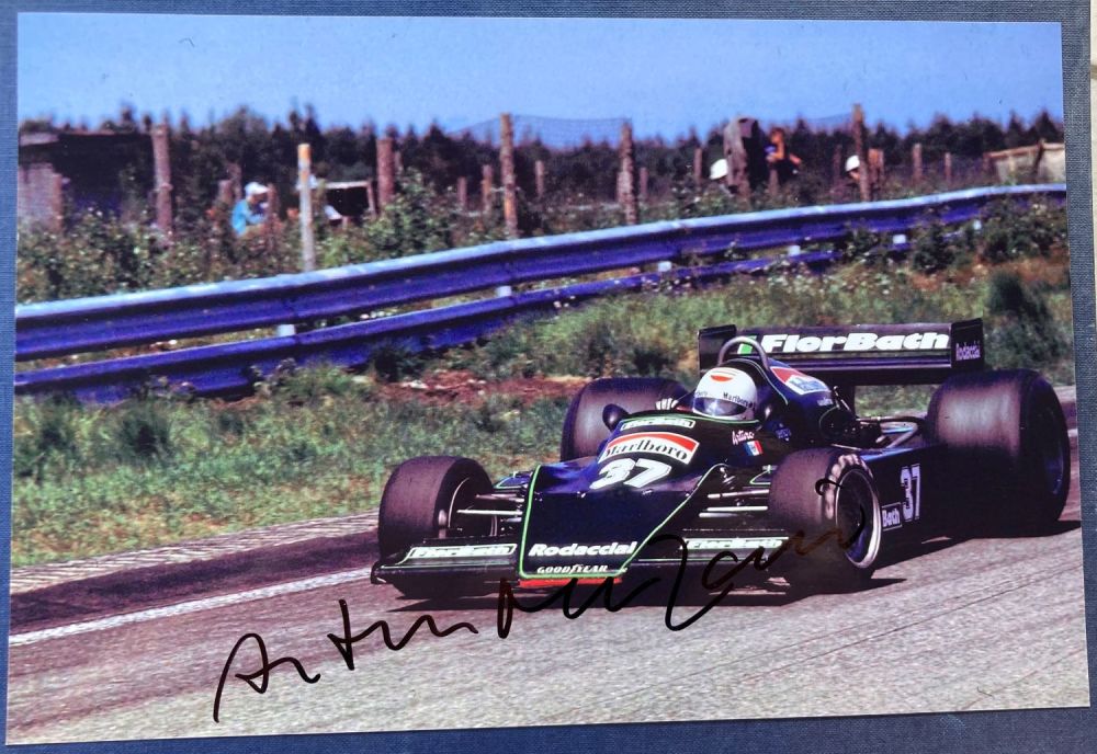 Lot 184: Formula 1 Arturo Merzario signed 12 x 8...