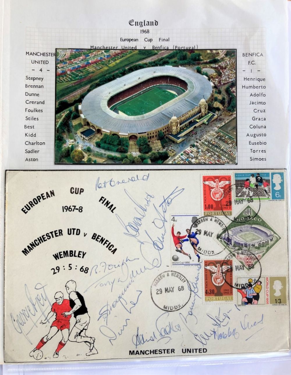 Lot 201: Man Utd 1968 European Cup final Team signed...
