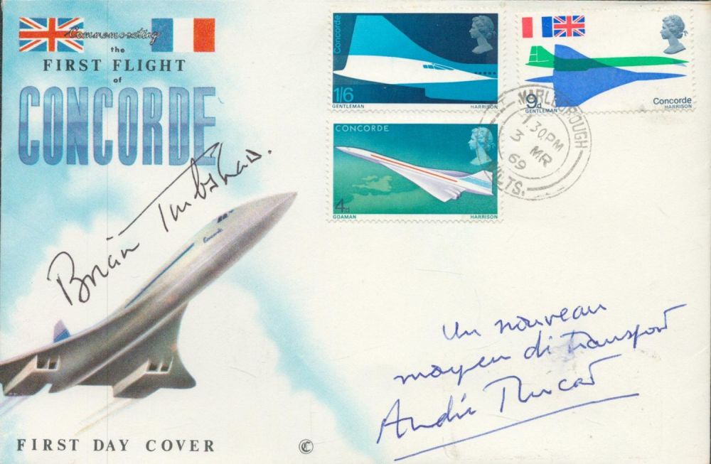 Lot 58: Andre Turcat and Brian Trubshaw, Concorde Test pilots....