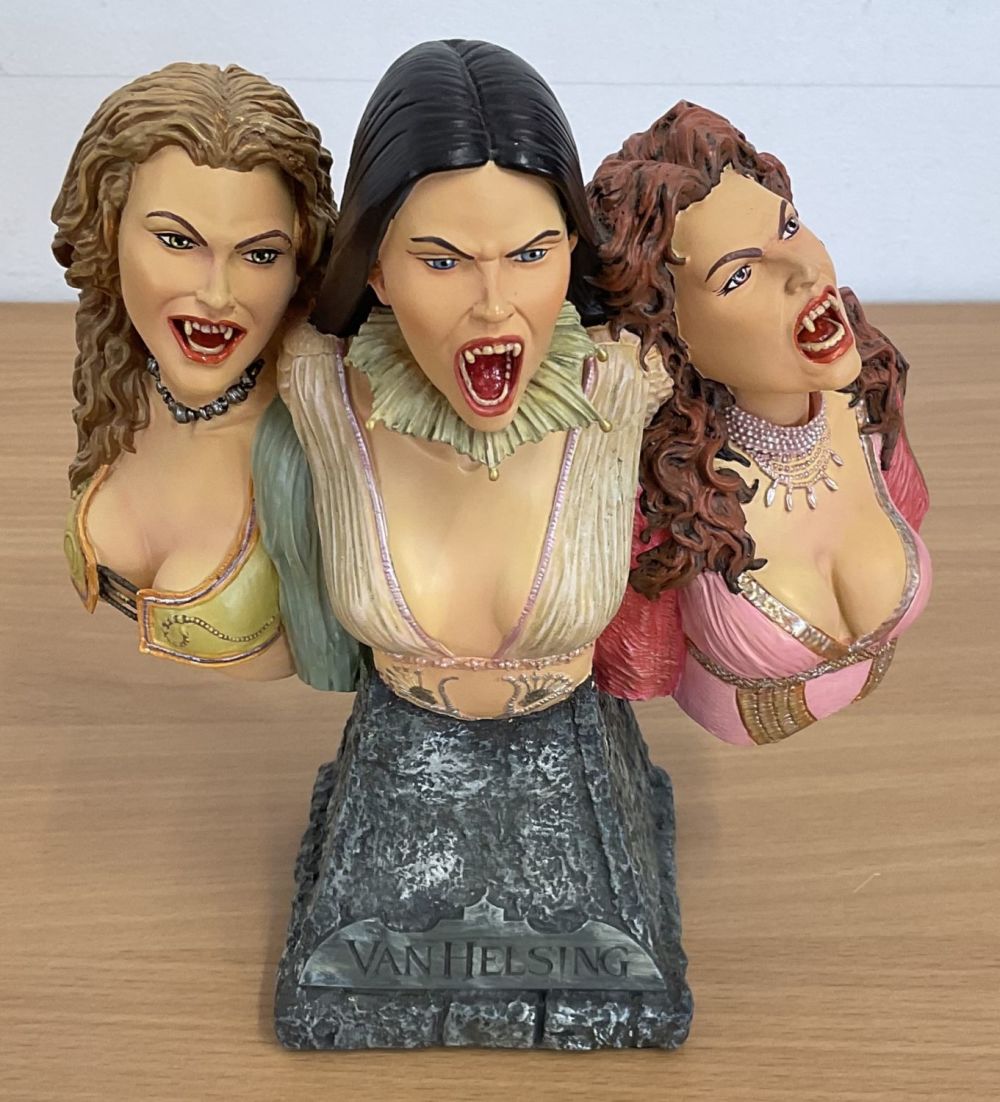 Lot 94: Van Helsing Dracula's Brides Polystone Bust by Sideshow...