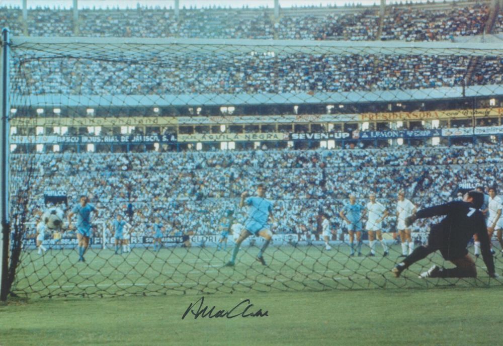 Lot 148: Allan Clarke signed 12x8 colour photo. Good condition...