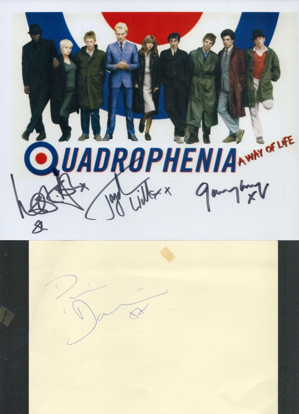 Lot 211: Quadrophenia collection includes Phil Daniels signed album page...