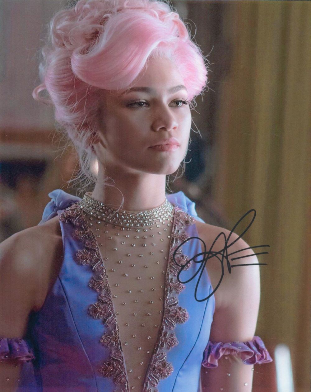Lot 219: Zendaya signed 10x8 inch colour photo. Good condition...
