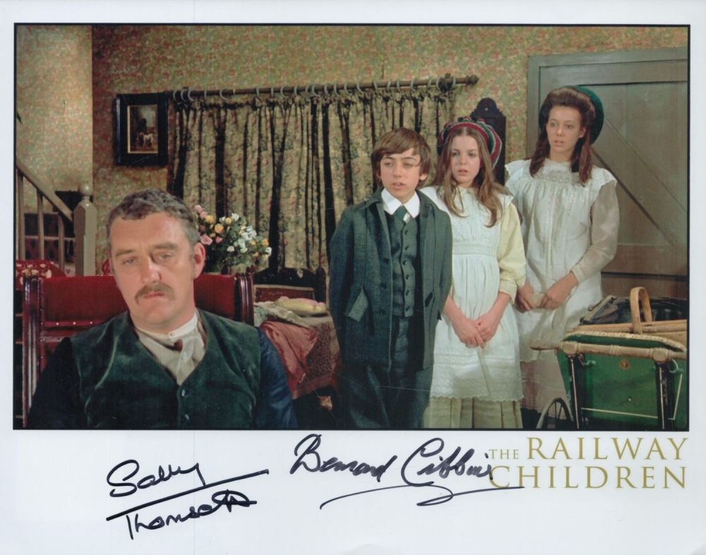 Lot 221: Sally Thomsett and Bernard Cribbins signed ""The Railway...