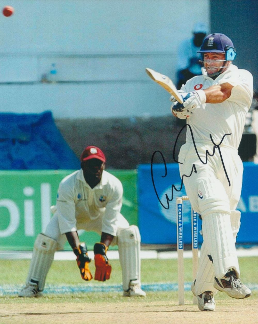 Lot 234: Cricket Graham Thorpe signed 10x8 inch colour photo...