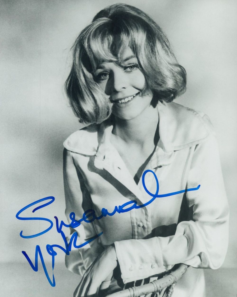 Lot 303: Susannah York signed 10x8 inch black and white...